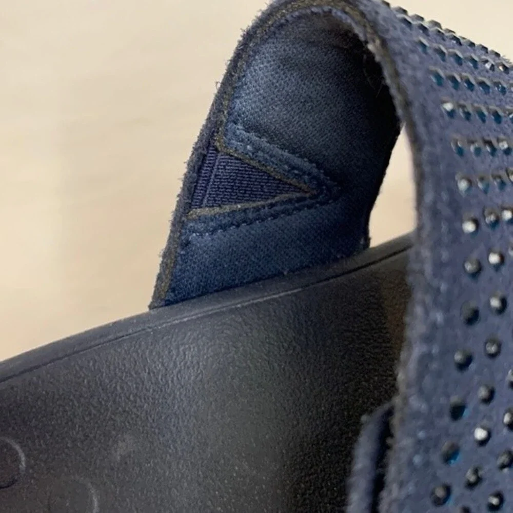Vionic Black Sparkle Slide Sandals